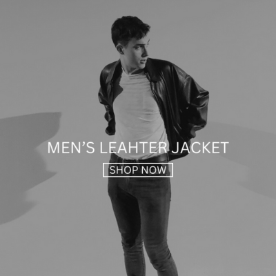 Palm Knit Leather jacket men's