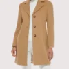 Palm Knit Wool Blend Coat