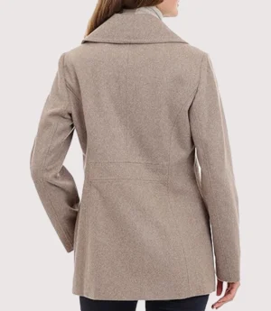Women's Classic Grey Peacoat