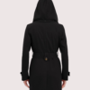 Women's Black Wool Trench Coat